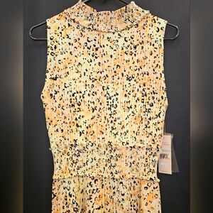 Dress, wedding, nwt, party, formal, casual, office, yellow, midi, designer